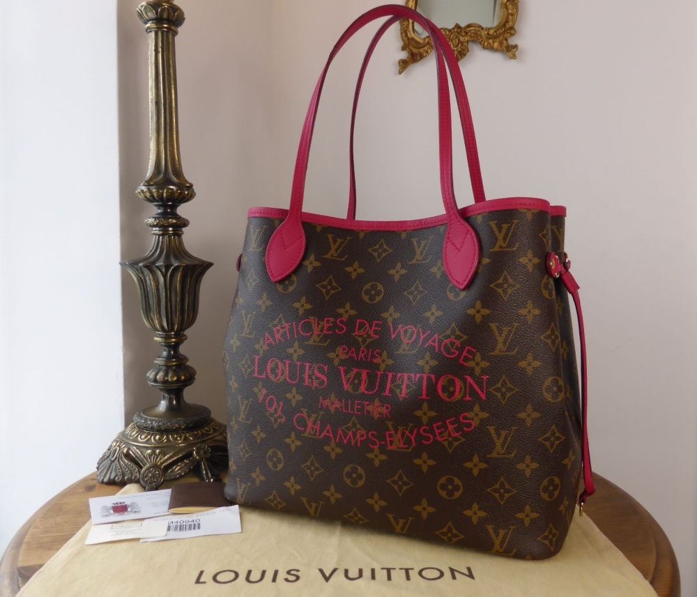 Louis Vuitton Limited Edition Neverfull MM Ikat in Monogram Fushia - SOLD
