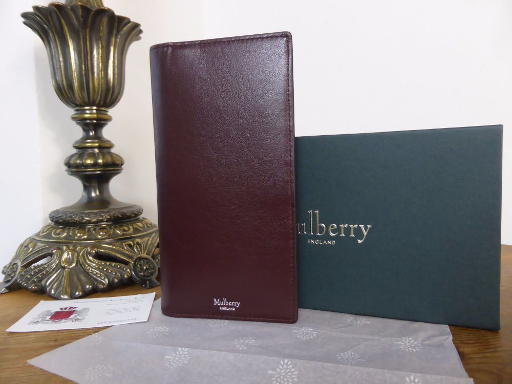 Mulberry Coat Wallet in Oxblood Smooth Calf - SOLD