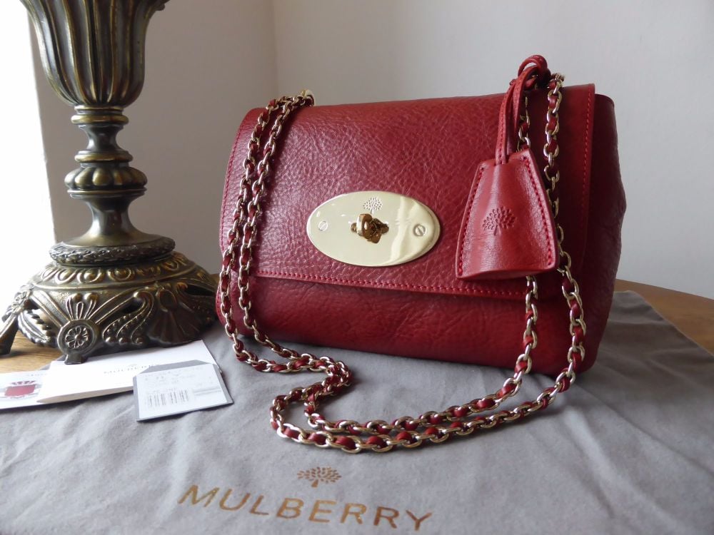 Mulberry Regular Lily in Poppy Red Natural Leather - As New