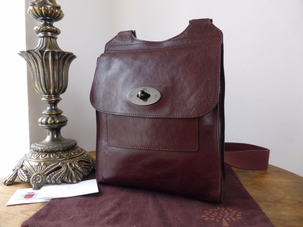Mulberry Regular Antony in Oxblood Natural Leather - SOLD