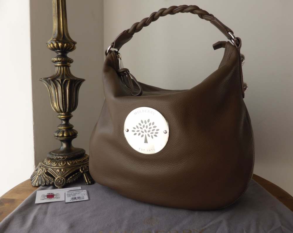 Mulberry Medium Daria Hobo in Taupe Spongy Pebbled Leather - SOLD