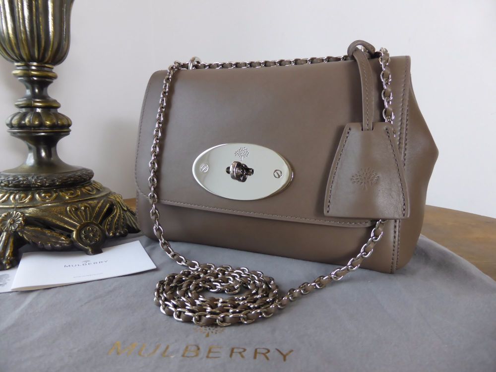 Mulberry Regular Lily in Taupe Soft Tan Leather with Silver Hardware - SOLD