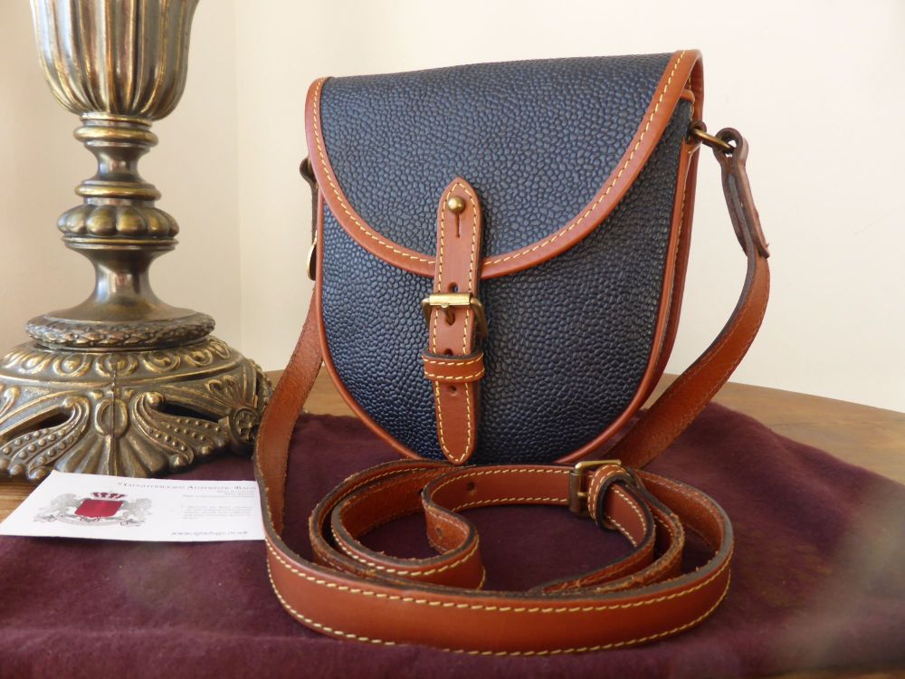Mulberry Crossbody Purse Handbag in Navy Leather Small 