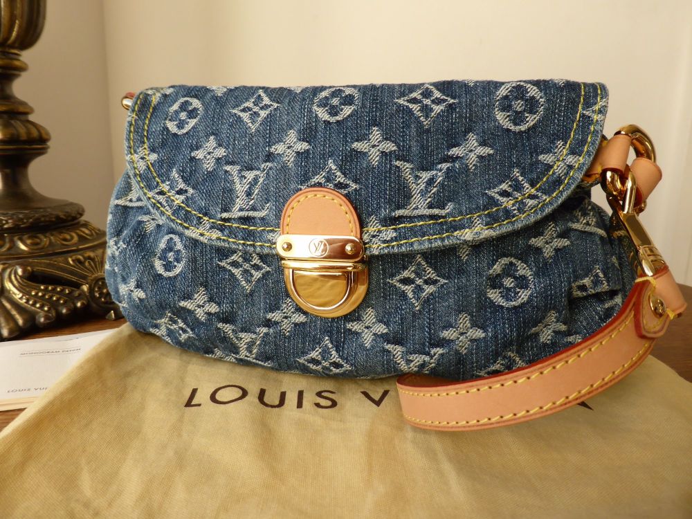 My Louis Vuitton Collection Part 12--Blue Denim Monogram Mini Pleaty Bag 