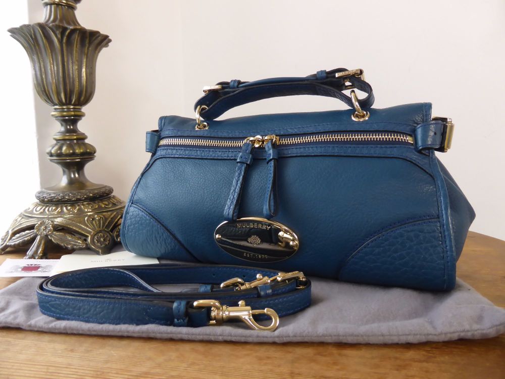 Mulberry Mini Taylor in Petrol Soft Matte Leather