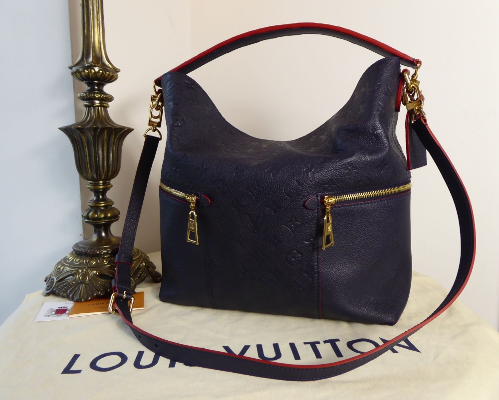 Louis Vuitton Marine Rouge Monogram Empreinte Leather Melie Bag