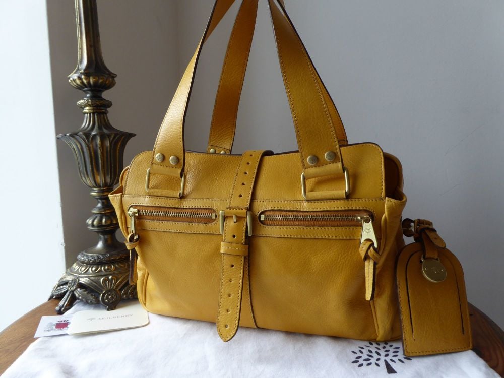 Mulberry Medium Mabel in Butterscotch Soft Spongy Leather