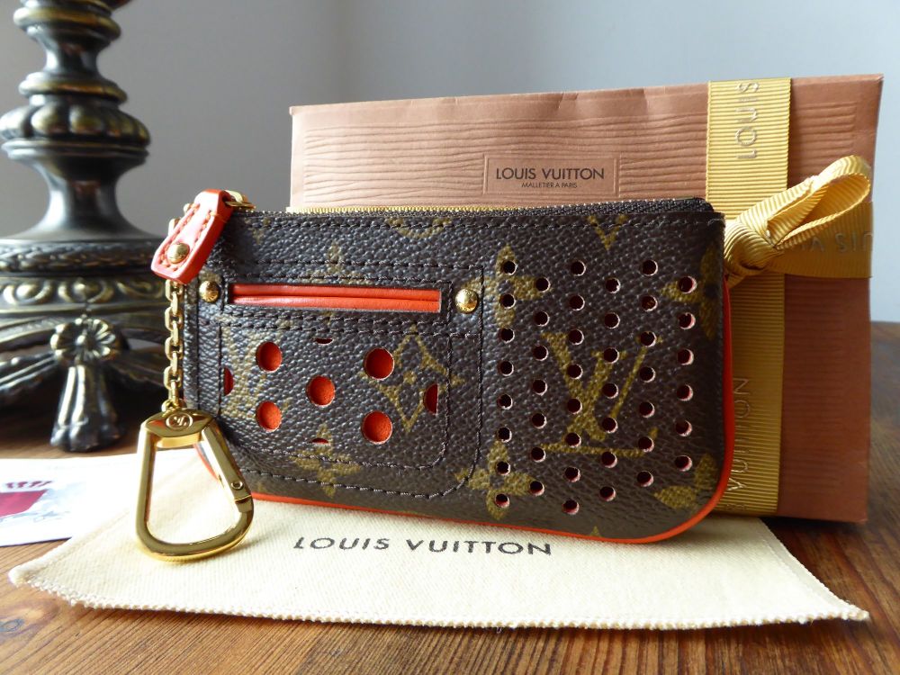 Louis Vuitton Monogram Perforated Pochette Cles (SHG-34415) – LuxeDH