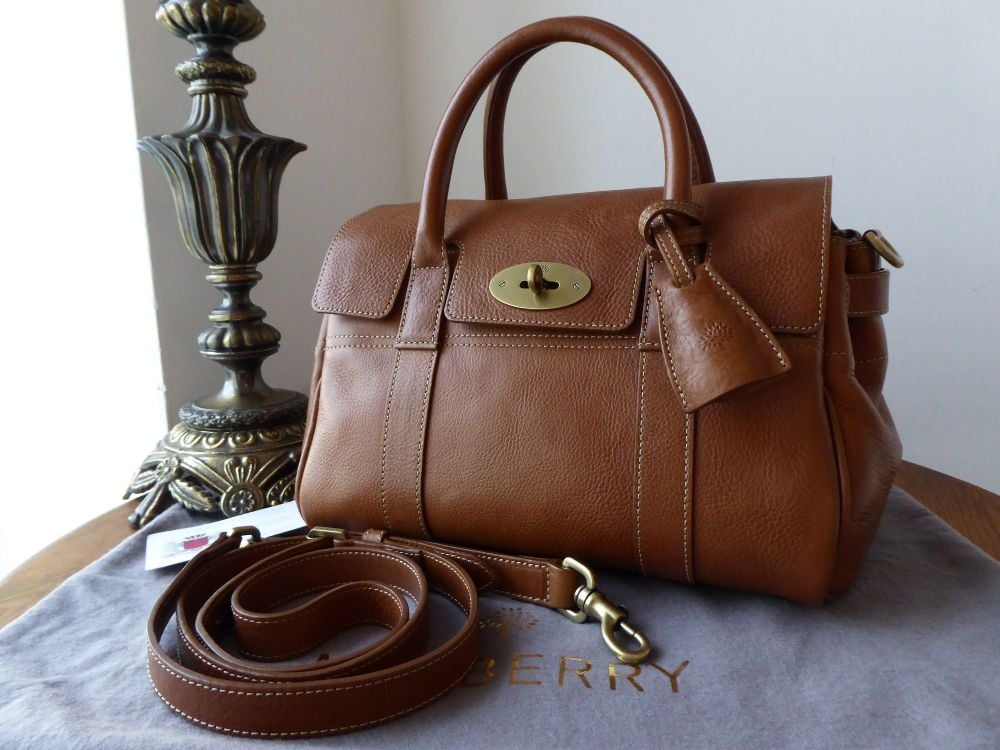 Mulberry Classic Small Bayswater Satchel in Oak Natural Leather 