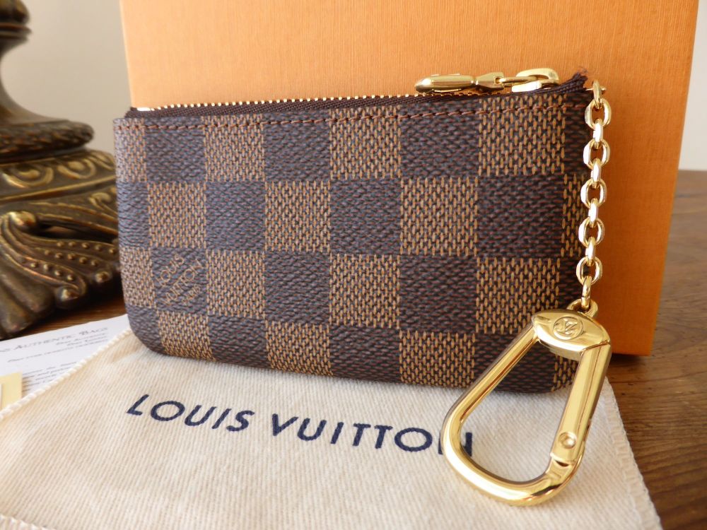 Louis Vuitton Key Porte-Cles Zip Pouch in Damier Ebene - SOLD