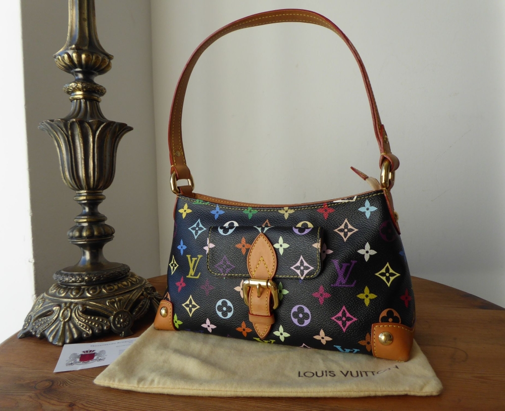 Louis Vuitton Eliza Small Shoulder Bag in Black Multicolore Monogram