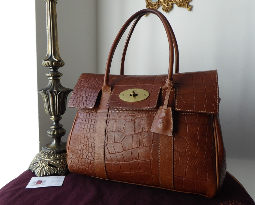 Mulberry Classic Bayswater in Oak Vegetable Tanned Printed Leather - SOLD
