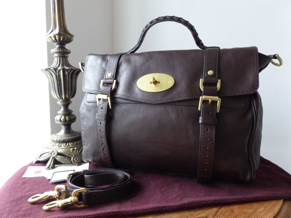 Mulberry Oversized Alexa in Chocolate Soft Buffalo Leather - SOLD