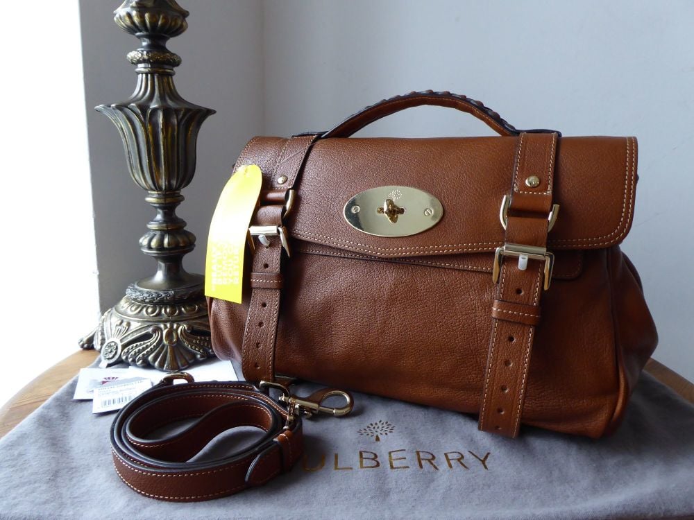 Mulberry Regular Alexa in Oak Polished Buffalo Leather - SOLD