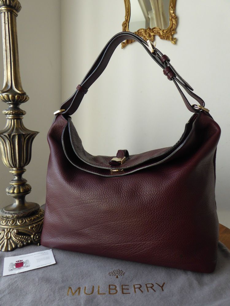 Mulberry Tessie Hobo in Oxblood Small Soft Grain Leather - SOLD