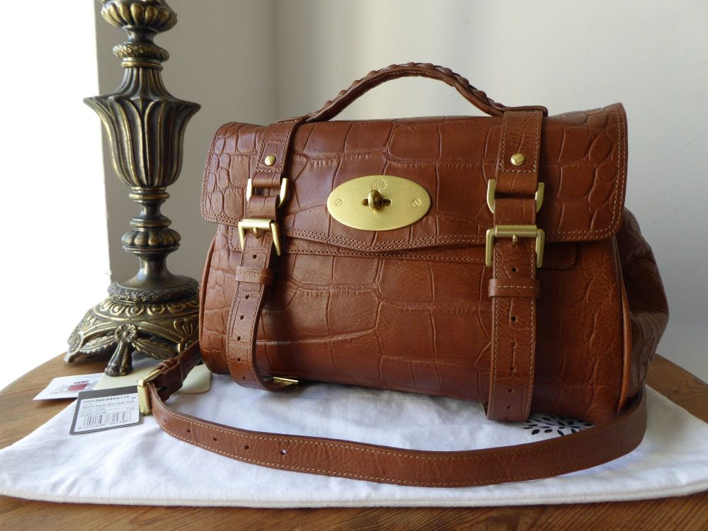 Mulberry Regular Alexa in Oak Printed Leather - SOLD