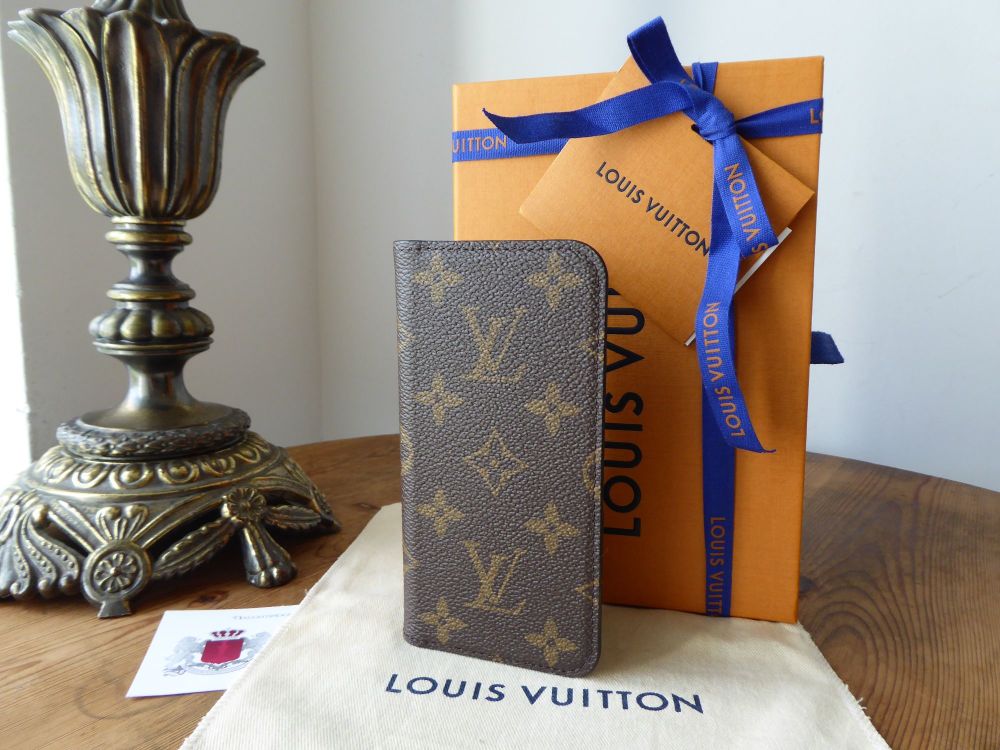 Louis Vuitton iPhone 7 8 Folio Case in Monogram - New