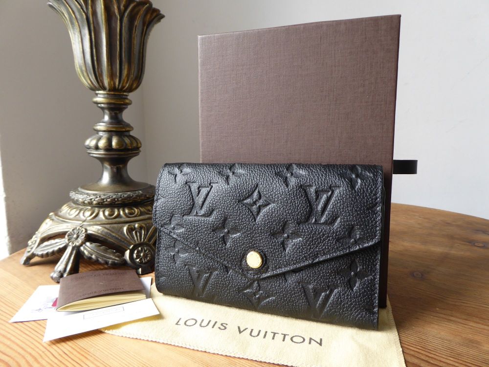 Louis Vuitton Compact Curieuse Wallet in Monogram Noir Empreinte - SOLD