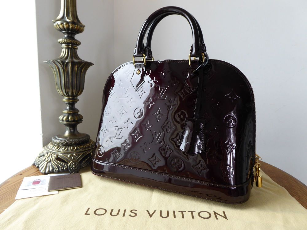 Louis Vuitton Alma PM in Amarante Monogram Vernis - SOLD