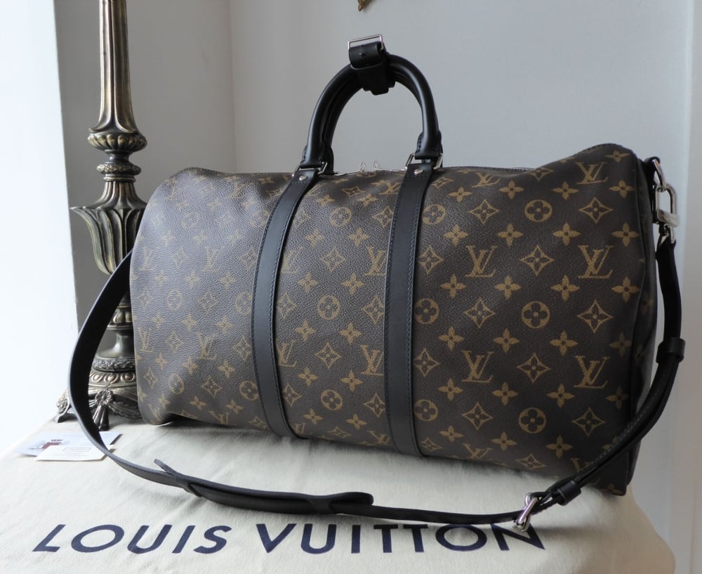 Louis Vuitton Keepall Bandouliere 45 Monogram Macassar without Luggage ...