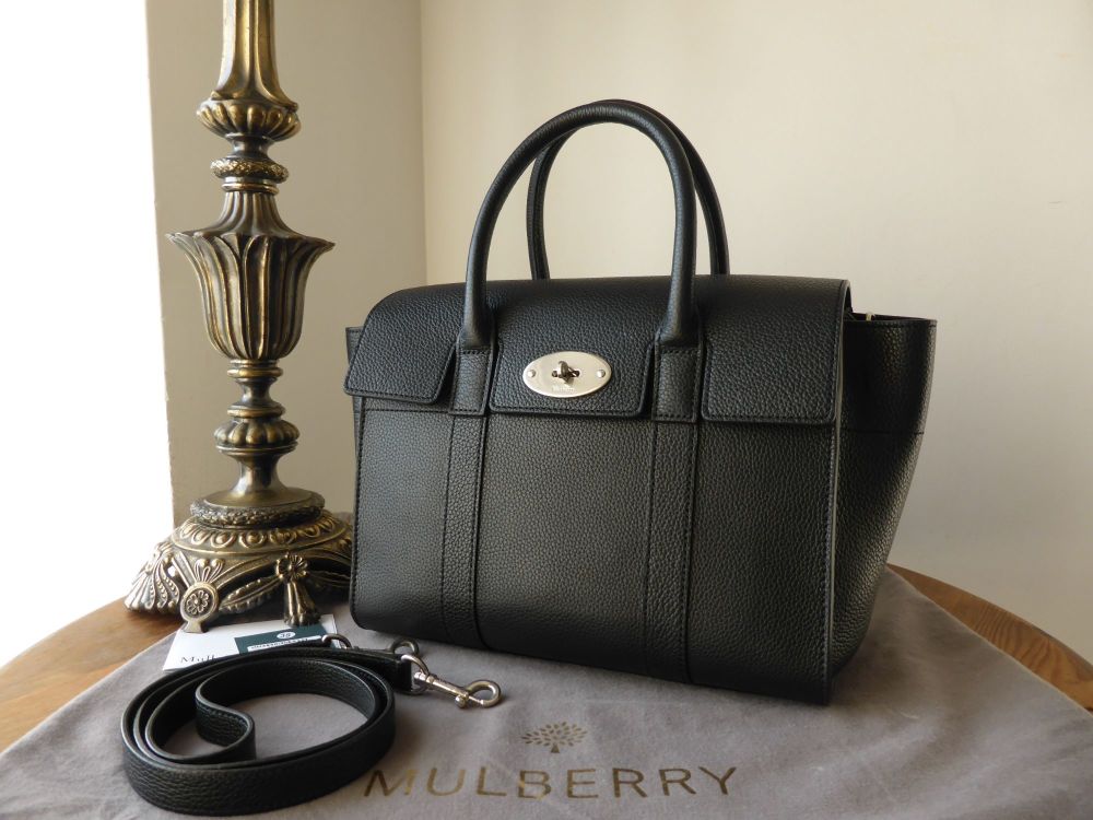 Mulberry Small New Bayswater in Black Small Classic Grain Leather - SOLD