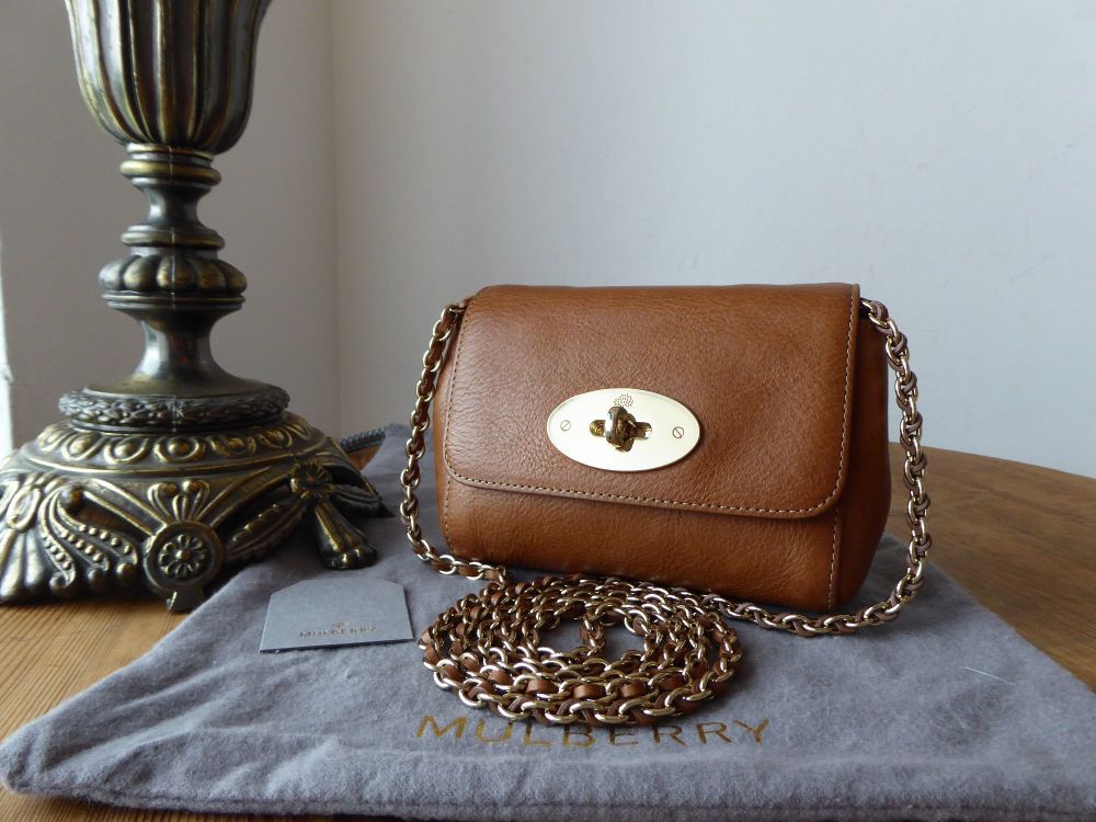 Mulberry Mini Lily in Oak Natural Leather 