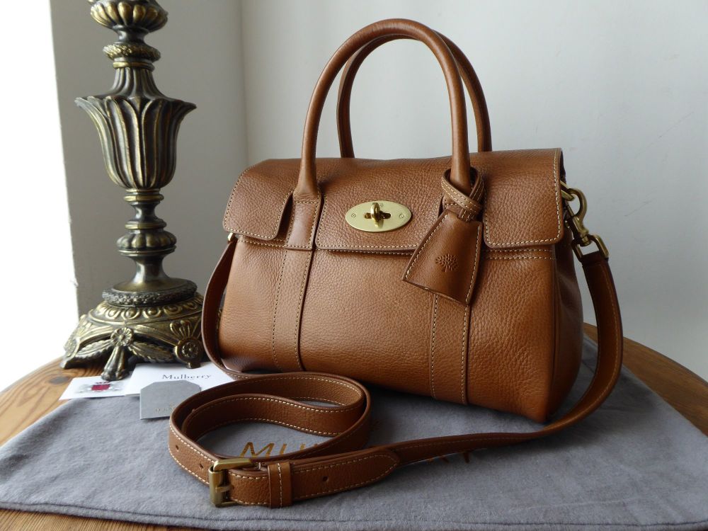 Mulberry Classic Small Bayswater Satchel in Oak Natural Leather 