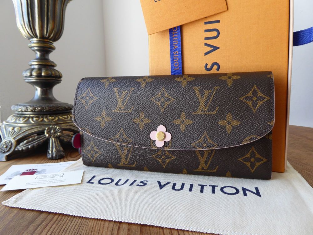 Louis Vuitton Wallet Emilie Bloom Flower Monogram Coquelicot in