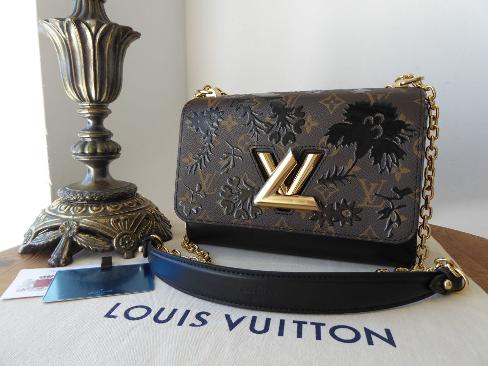 Louis Vuitton Twist MM in Monogram Blossom Noir