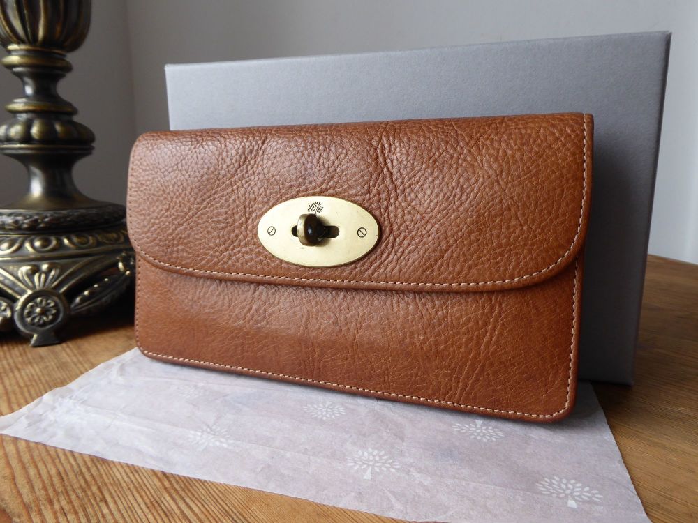 Mulberry Postmans Long Locked Purse in Oak Natural Leather SOLD