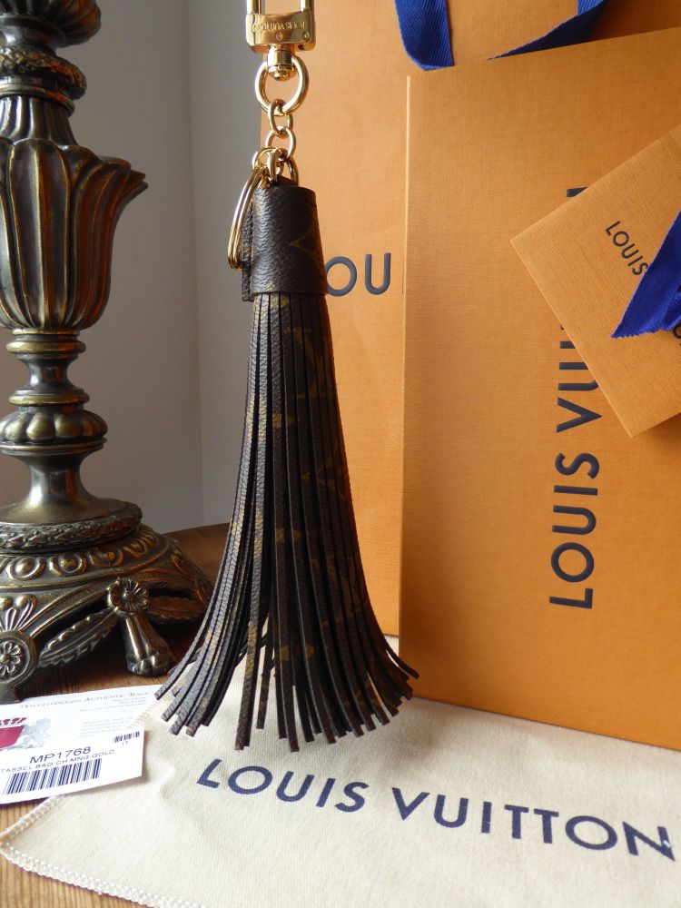 Louis Vuitton Tassel Bag Charm in Monogram Noir