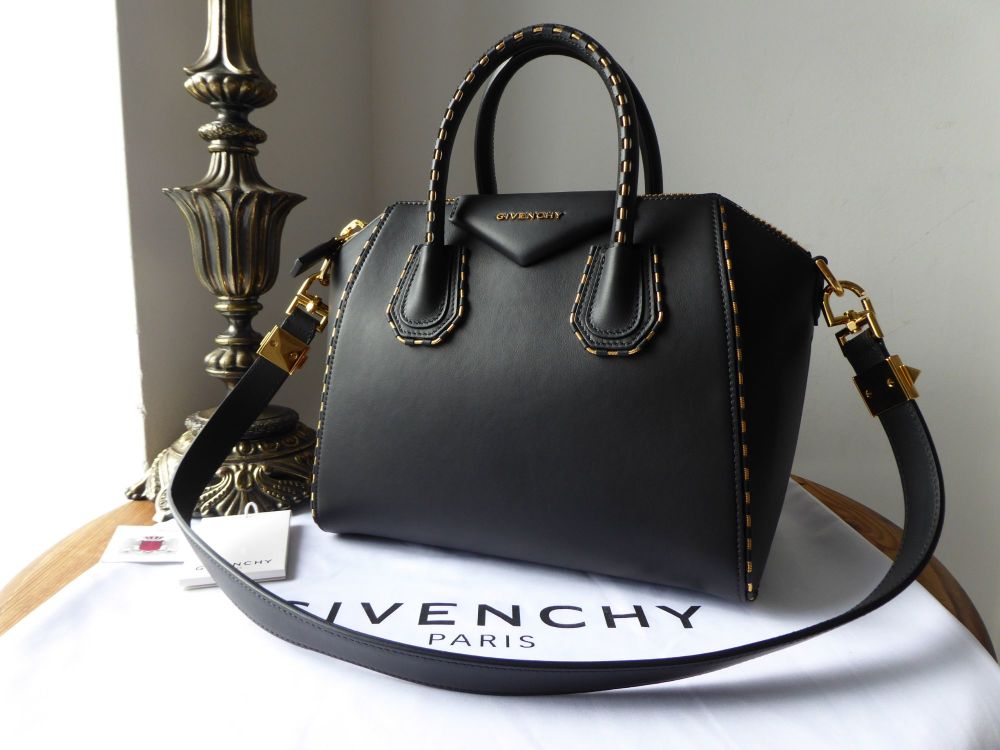 Givenchy Antigona Limited Edition Small Shoulder Bag in Black Calfskin ...