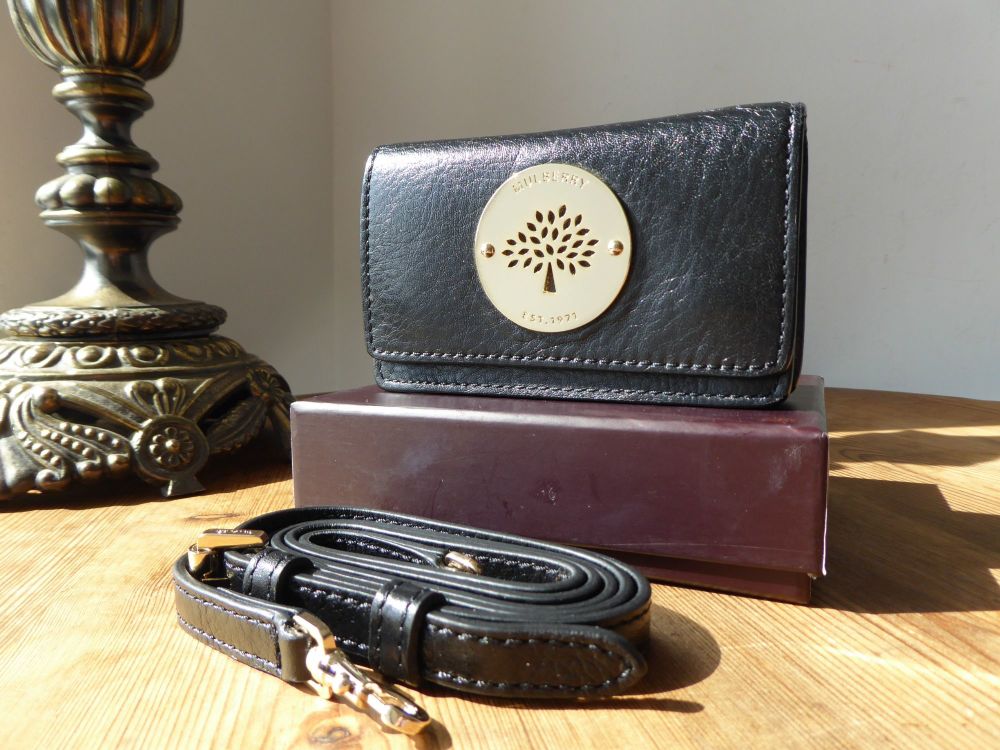 Mulberry Daria Mini Messenger in Black Soft Spongy Leather 