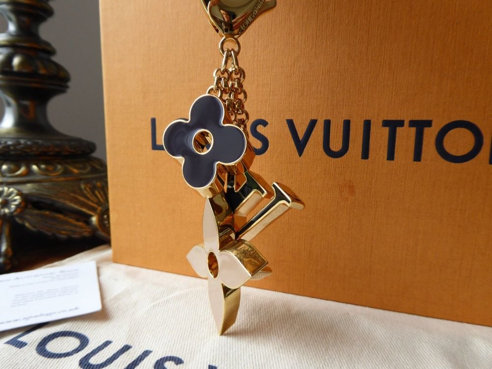 Louis Vuitton LOCKME Fleur de monogram bag charm chain (M65111)