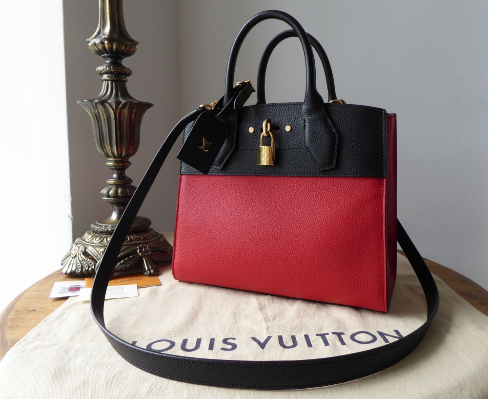 Louis Vuitton City Steamer PM in Taurillion Rouge Noir - SOLD