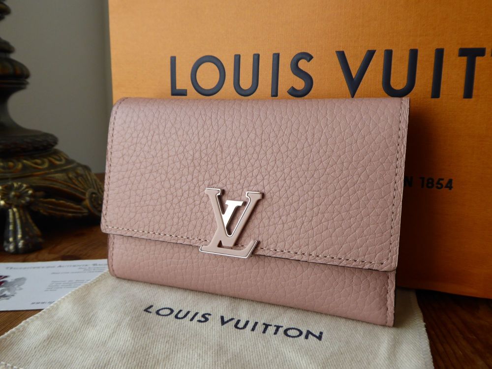 Louis Vuitton Capucines Compact Wallet in Magnolia Pink Taurillon Leather -  SOLD