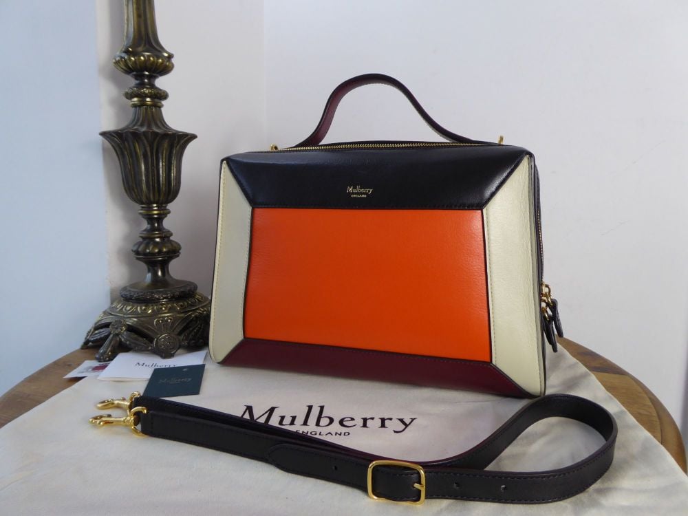Mulberry Hopton in Oxblood, Orange and Black Smooth Calf - As New*