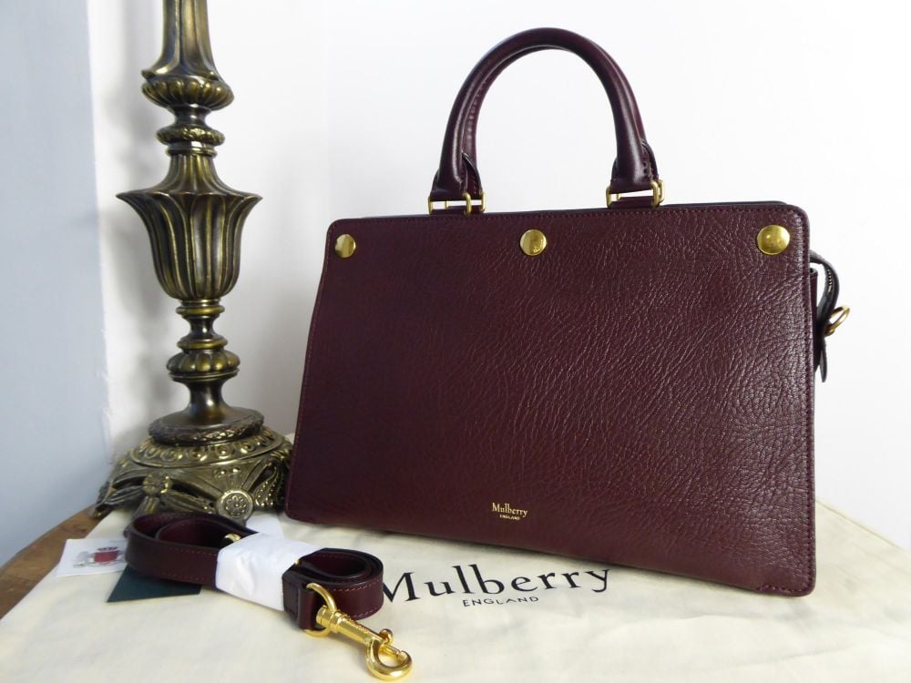 Mulberry Chester in Burgundy Textured Goat - New*