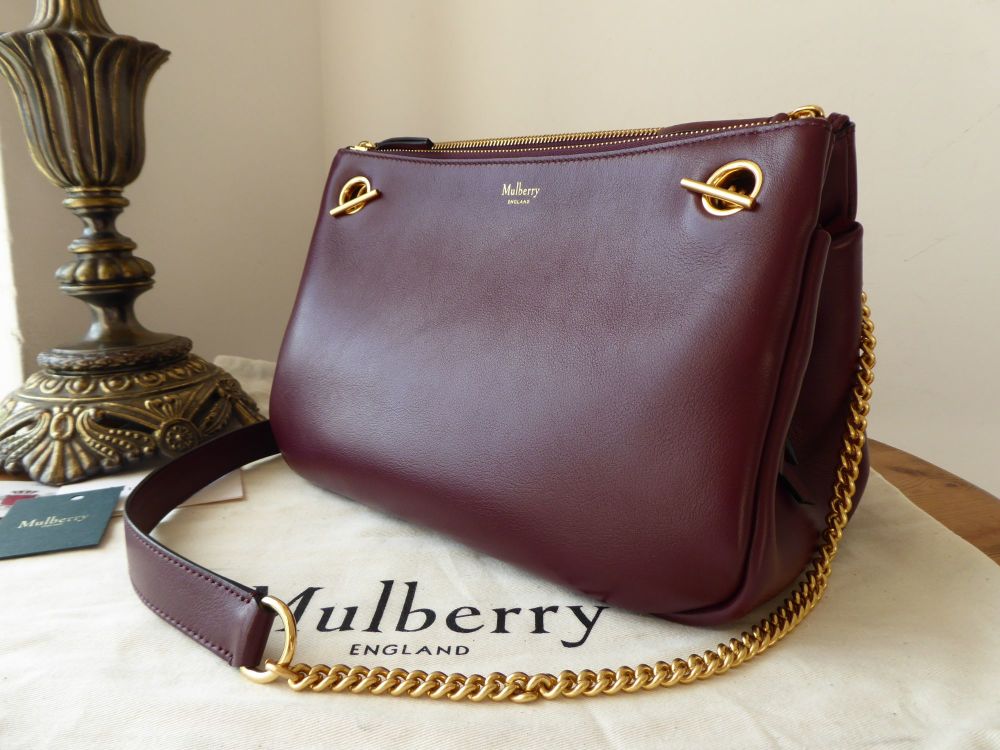 Mulberry Winsley in Burgundy Smooth Calf - As New*