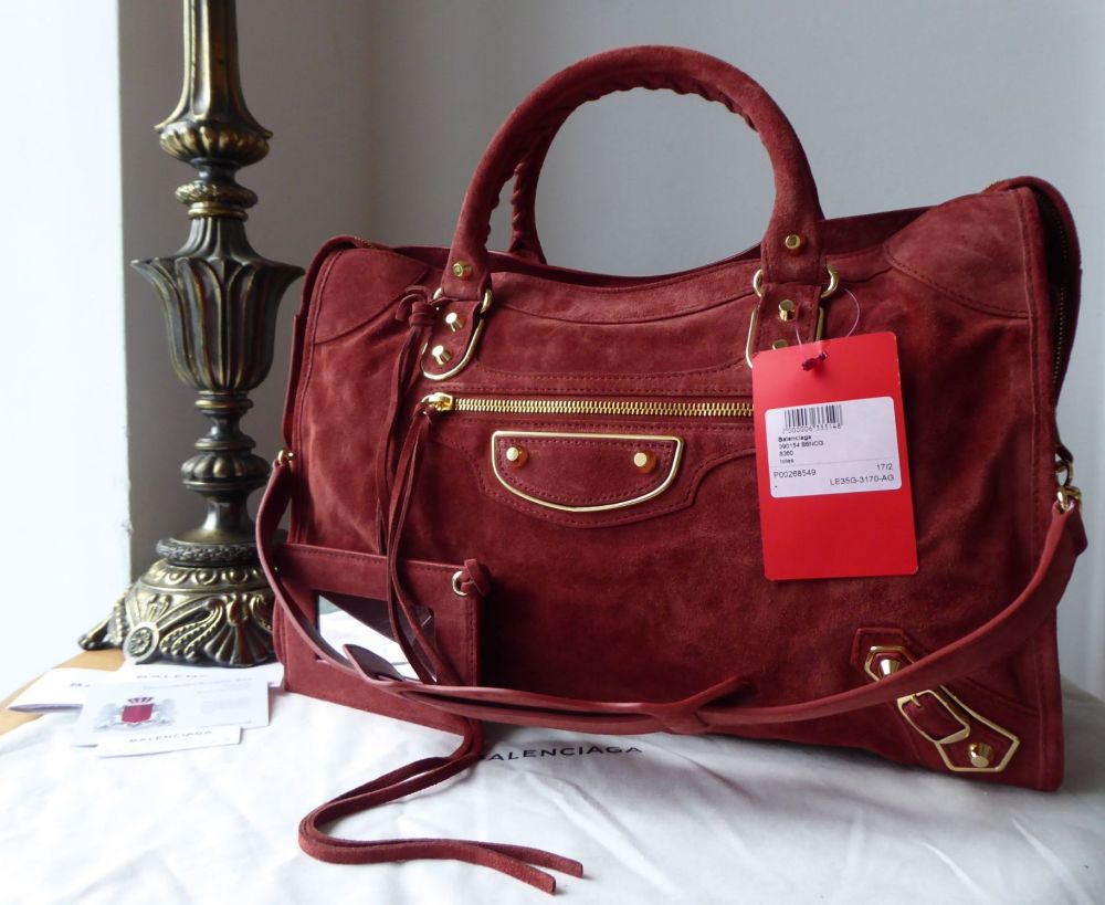 Balenciaga Mini City suede shoulder bag  Womens Bags  Vitkac