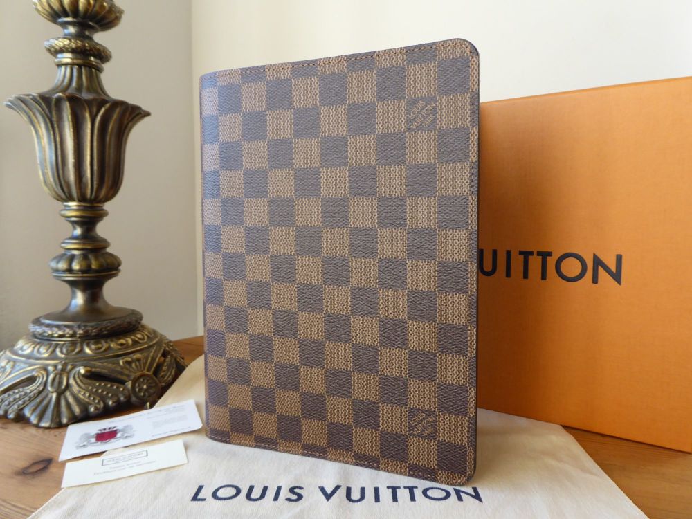 Louis Vuitton Desk Agenda Cover in Damier Ebene - As New*