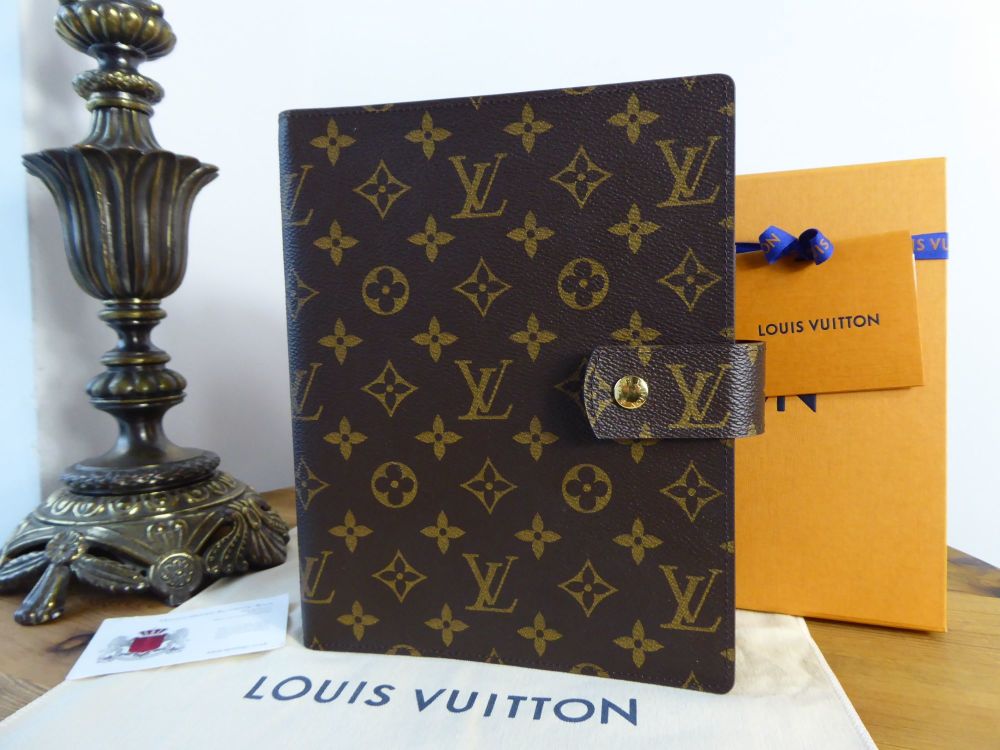 Louis Vuitton Large Ring Agenda Cover GM in Monogram Canvas - SOLD
