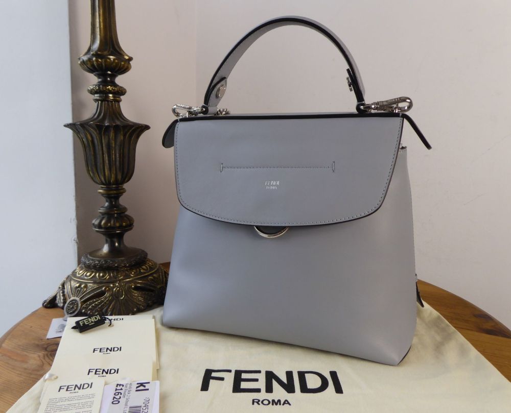 Fendi Back to School Large Backpack in Blue Powder Smooth Calfskin - SOLD