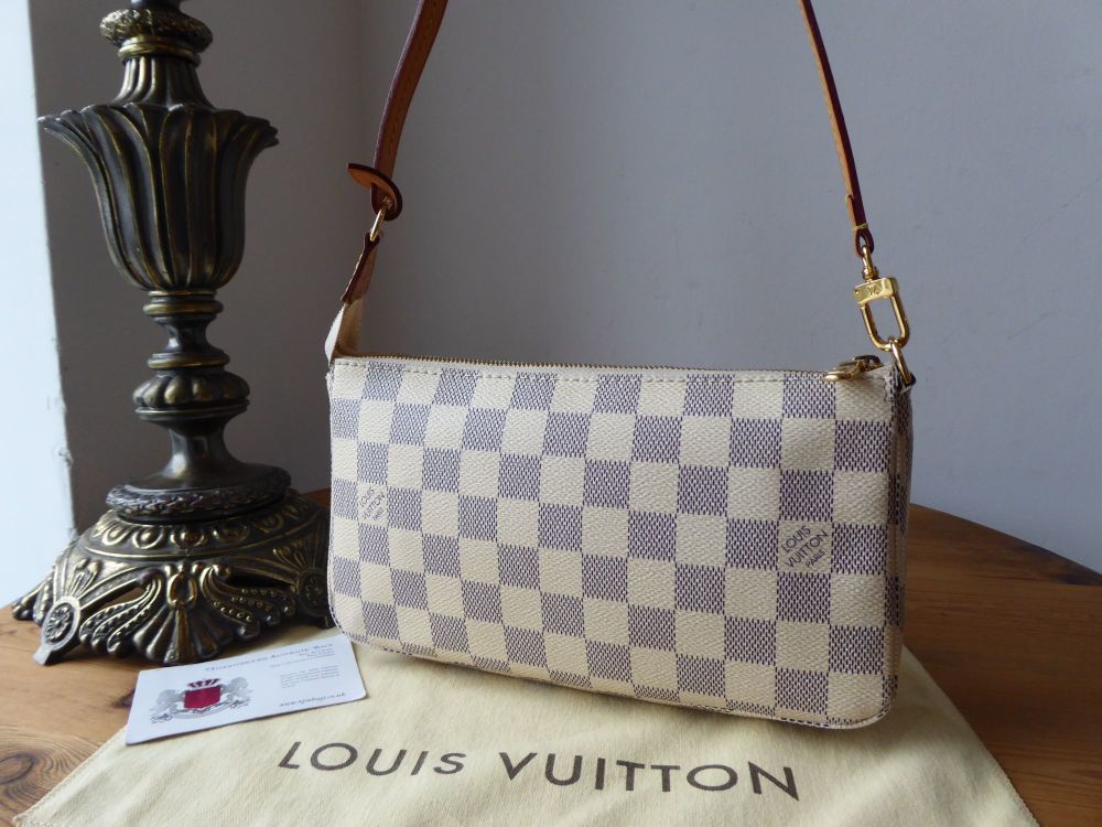 Louis Vuitton Damier Azur Canvas Pochette Accessories Louis Vuitton