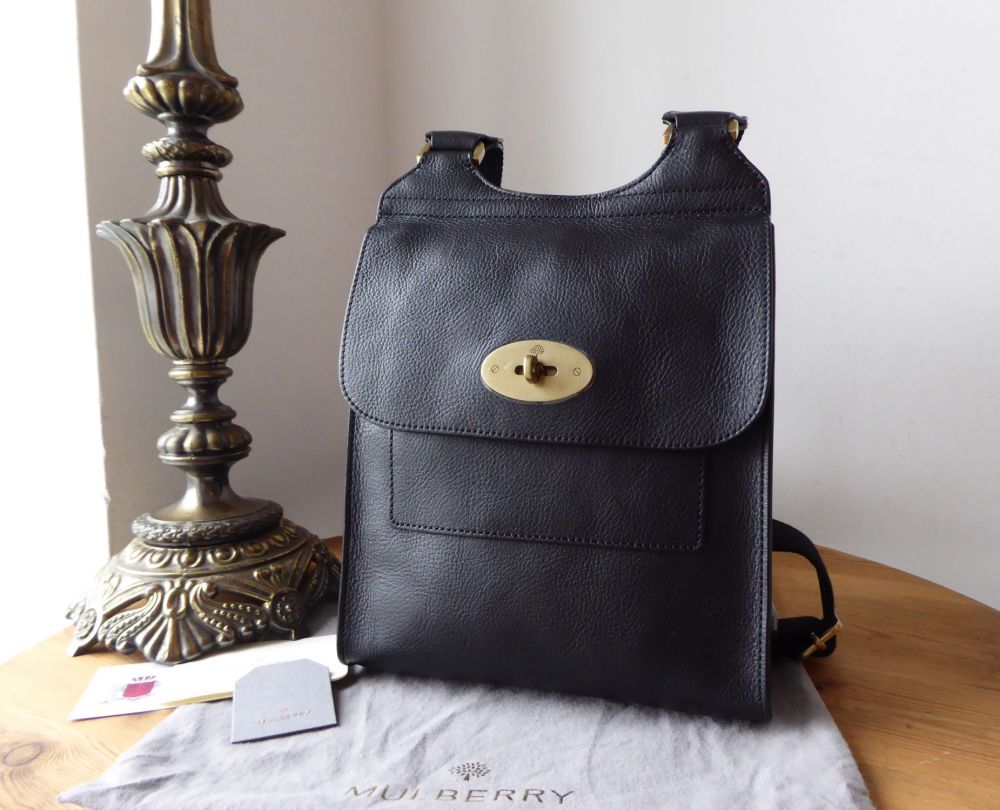 Mulberry Regular Antony in Black Natural Leather -  SOLD