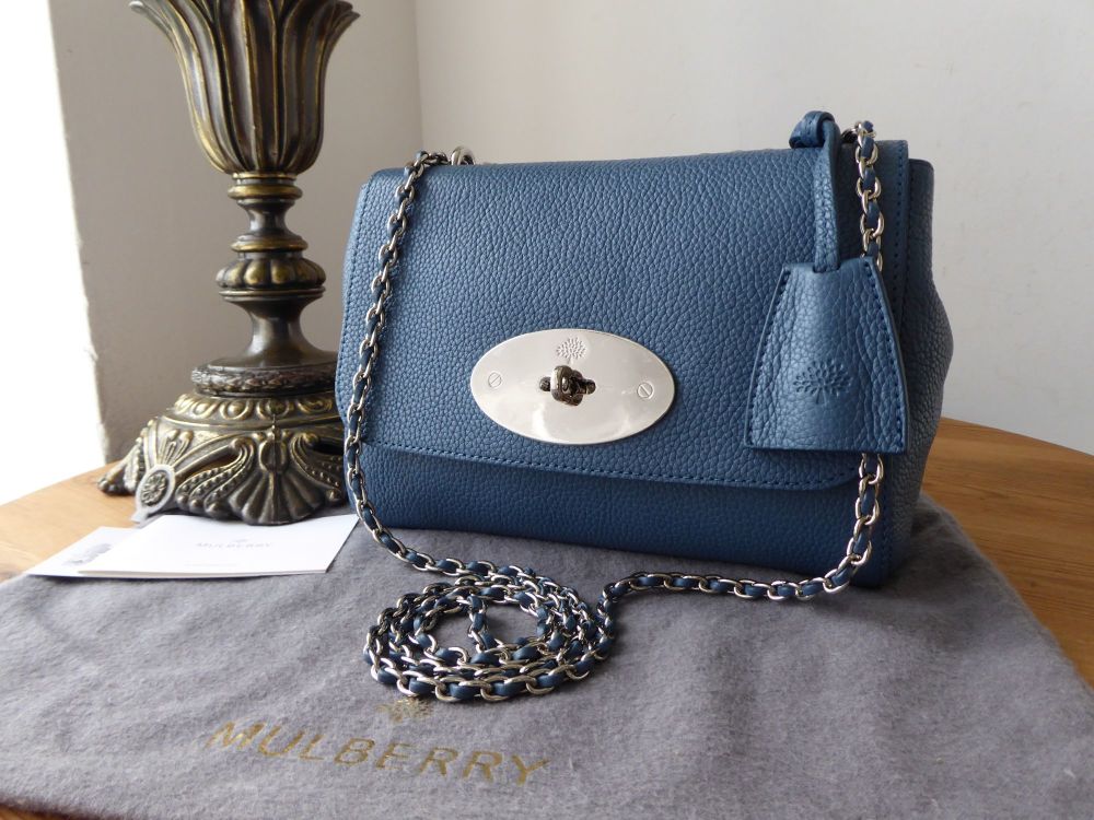 Mulberry Regular Lily in Steel Blue Small Classic Grain Leather - SOLD