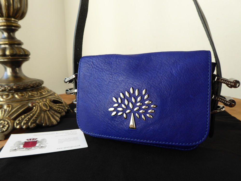 Mulberry Mila Mini Messenger in Electric Blue Soft Matte Leather 