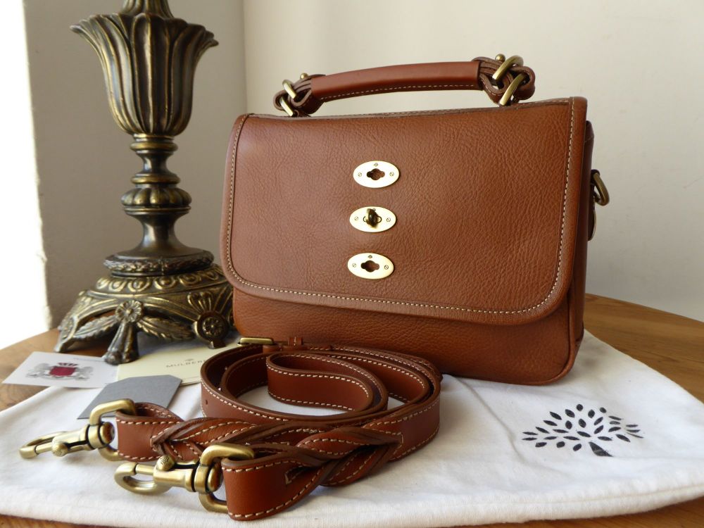 Mulberry Small Bryn Satchel in Oak Natural Leather