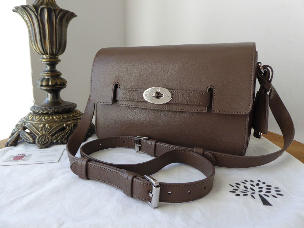 Mulberry Bayswater Shoulder Bag in Taupe Shiny Goat Leather - SOLD