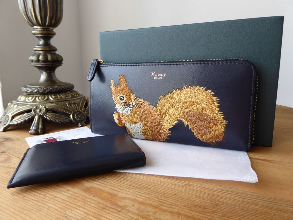 Mulberry Squirrel Continental Part Zip Long Wallet with Coin Purse - SOLD